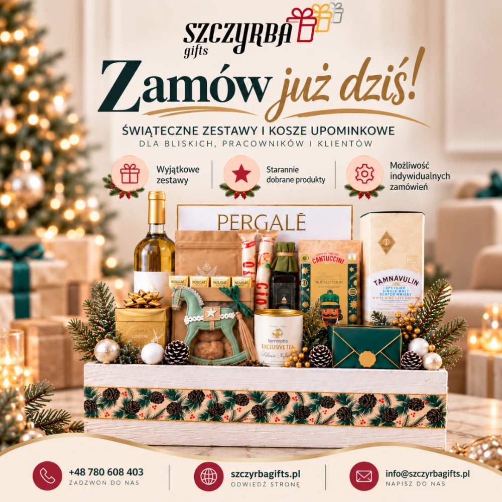 Zestawy świąteczne i kosze upominkowe na Boże Narodzenie