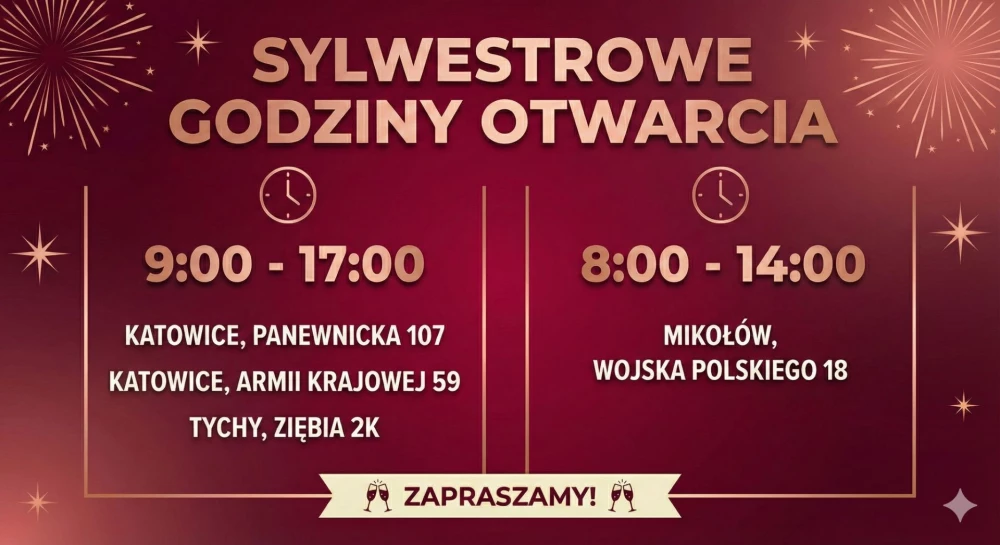 Sylwestrowe godziny otwarcia 🥂🎆